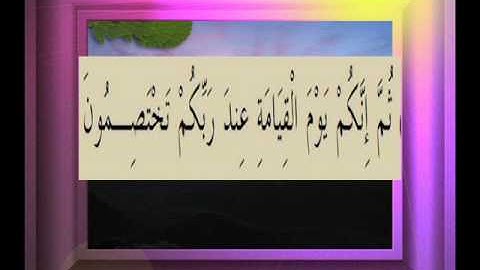 القرآن الكريم سورة الزمر الاية 31
