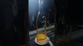 Making a Custom Glass Bottle: From Fire to Finish! 🔥#shorts