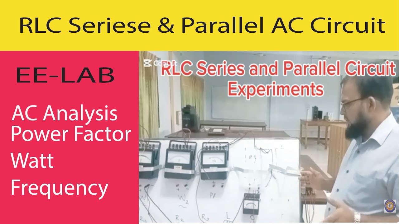 RLC Series Circuit Experiment using RLC Simulation Board with watt ...