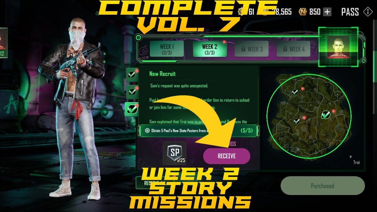 PUBG NEWSTATE VOL. 7 WEEK 2 STORY MISSIONS | ALL LOCATIONS