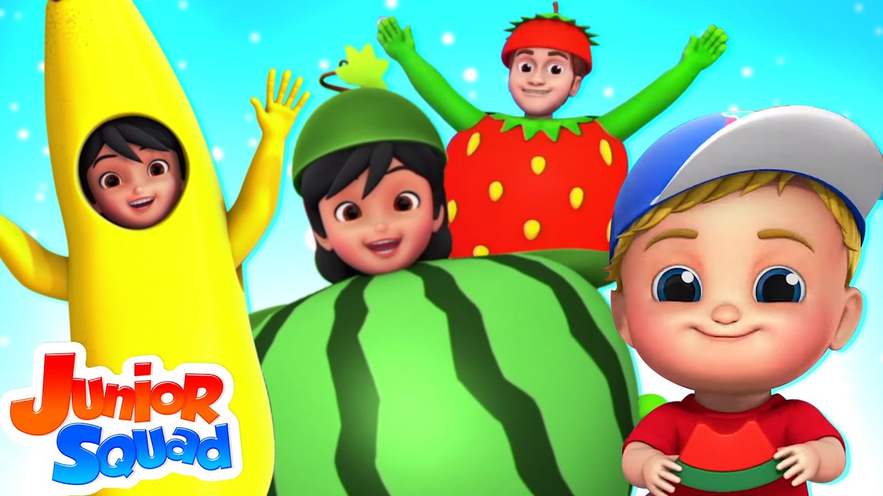 Fruits Song | Learn Fruits For Babies | Nursery Rhymes & Kids Songs By Junior Squad