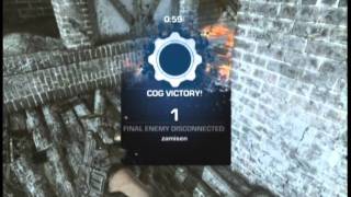 Gears of War 3 - Execution on Gridlock with easter egg song [HD]