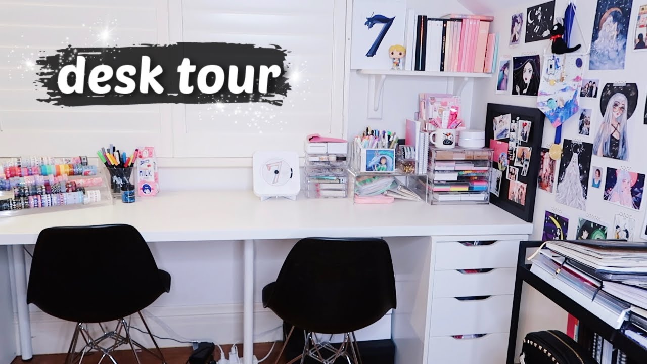 DESK TOUR (how i store and organise my stationery and journals) YouTube