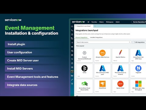 Event Management | Installation and configuration