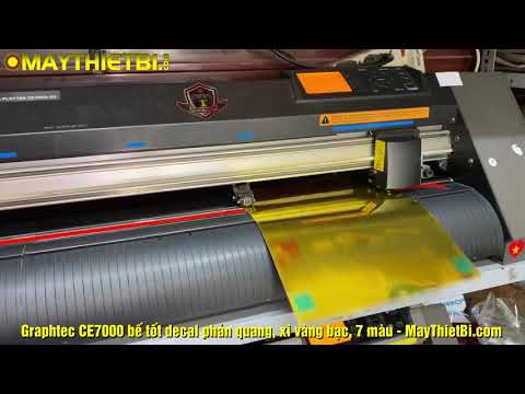 Video Cách bế decal xi vàng (gold metallic) bằng máy cắt... - youtube