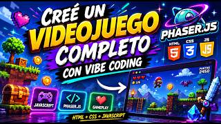Creé un Videojuego Completo con Vibe Coding y Phaser.js 🎮 | JavaScript + HTML + CSS