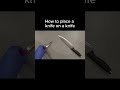 How to place a knife on a knife #knife