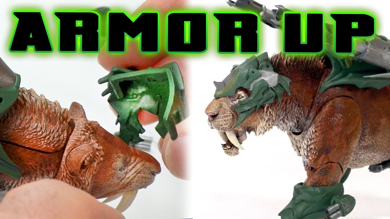 Saberbeast armor conversion for Cyberzoic Smilodon!