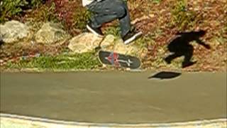 Perfect 540 flip in slow motion