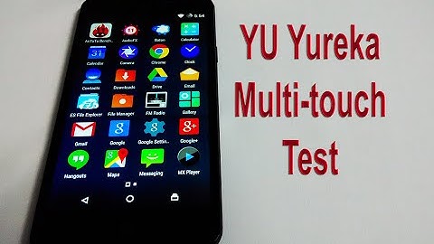 Multi Touch Test performed on YU Yureka Android Phone