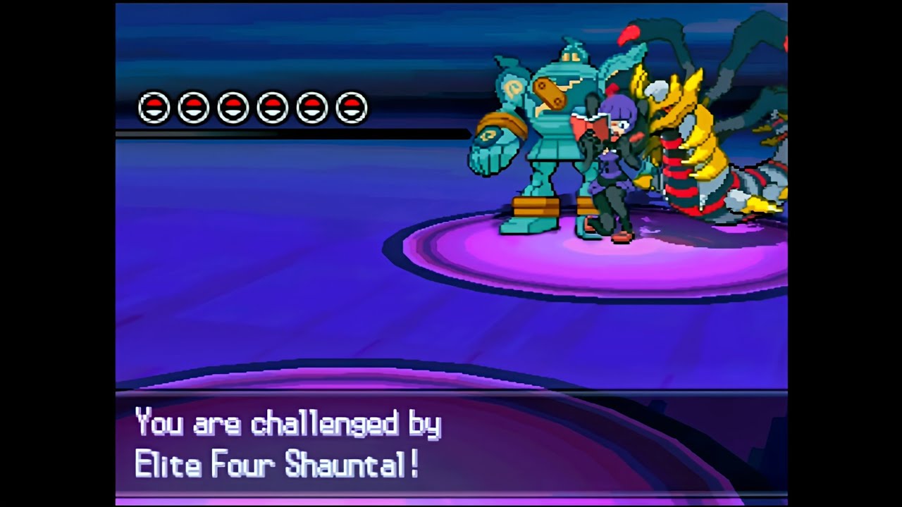 Pokemon Pitch Black 2 - Elite Four Shauntal, Unova League Match 1 (Doubles, Hard Mode)