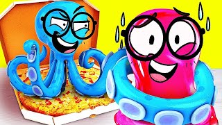 Desafio de pizza do chef maluco do Super Slime Sam! SLIME SAM SAPECA 🎉