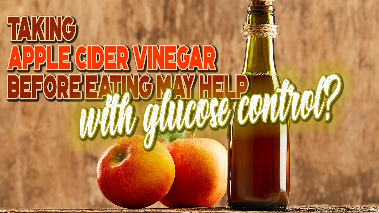 Apple 🍎🍺 Cider Vinegar before 🍽️ EATING may HELP with 💉 GLUCOSE CONTROL