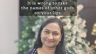 Make no mention of the name of other gods, Exodus 23:13