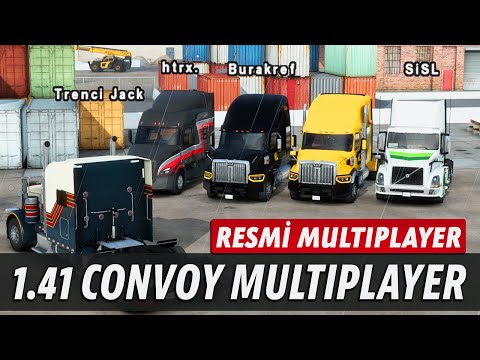 1.41 Convoy Multiplayer Betası Çıktı! SiSL ile yayındayız! American Truck Simulator