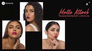 Matte Attack Transferproof Lipstick Find Your Shade Sugar Cosmetics