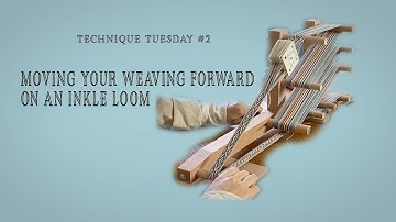 How to move your weaving forward on an Inkle Loom