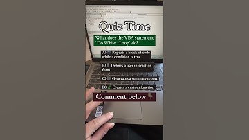 VBA Quiz: Do you know the Answer? #shortsvideo