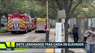Elevador cae desde un octavo piso en San Pedro: 7 heridos | Noticias MTY tercera emisión