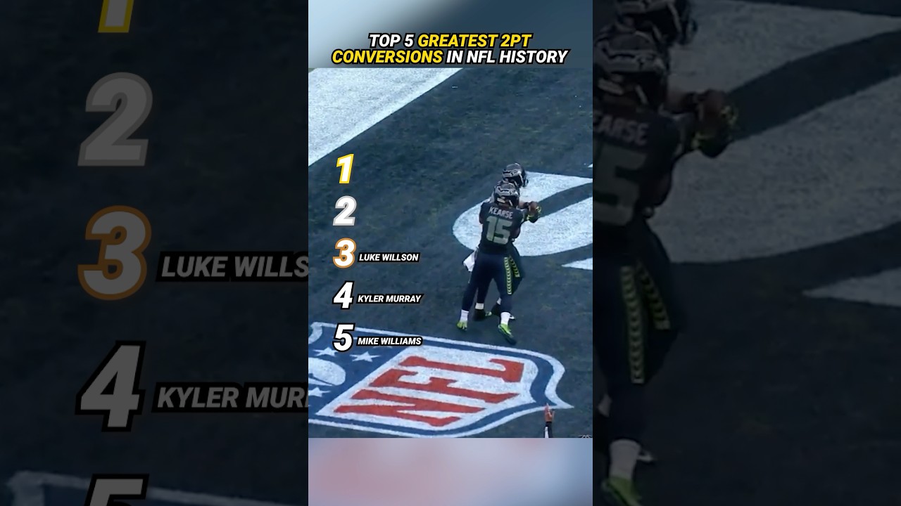 Greatest 2pt Conversions in NFL History #shorts