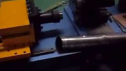 pipe reducing machine working video