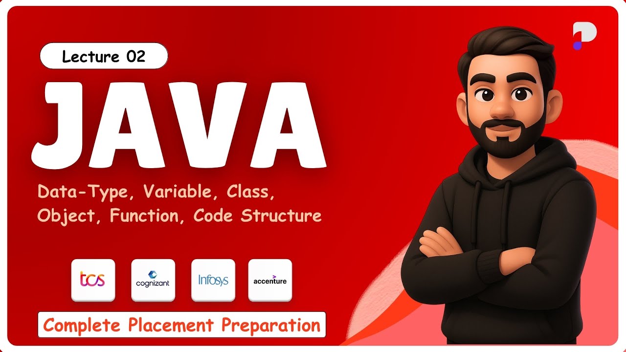 Java Placement Series Ep. 2 | Data-Types, Variable, Classes & Objects | Batch 2026 | TCS NQT
