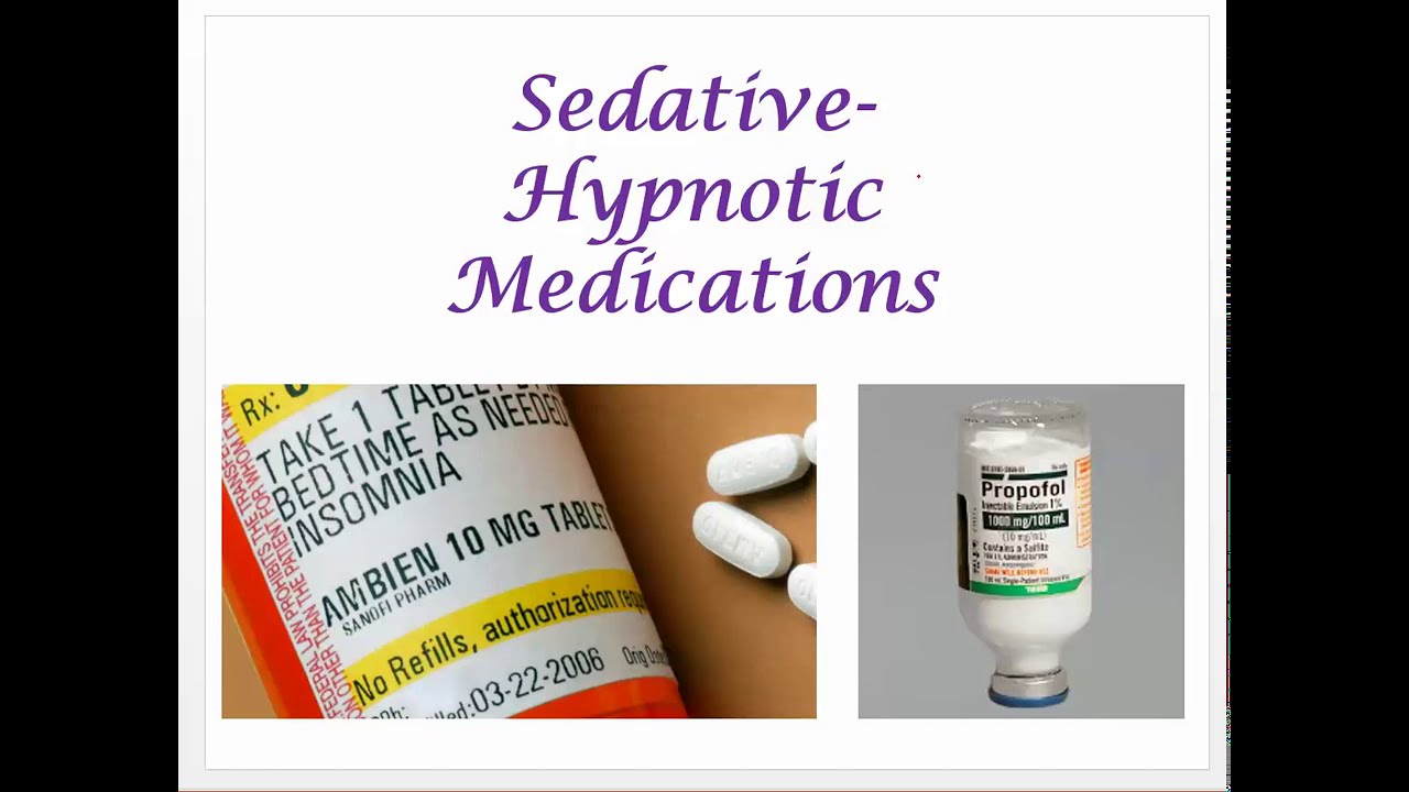 Video Ch 16   Sedative Hypnotic Drugs