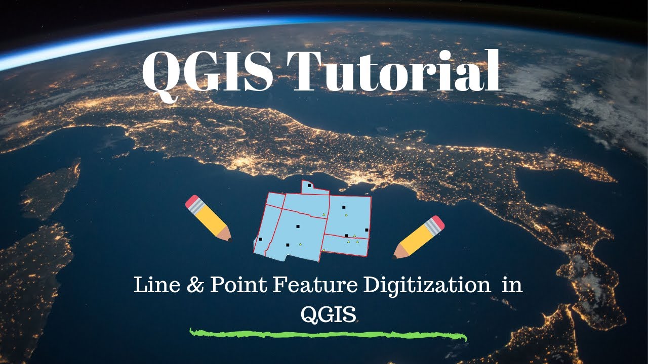 How to perform Line & Point Feature Digitization in QGIS - YouTube