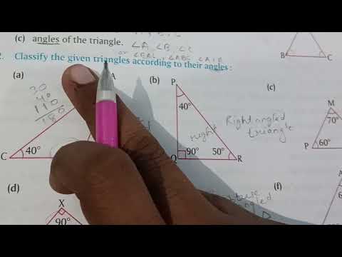 classify triangles according
