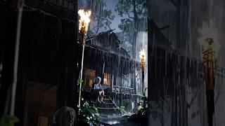 Rainstorm at Night | Relaxing Heavy Rain & Wind Sounds for Sleep #feedshorts #rainsounds #shorts