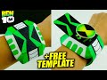 DIY How To Make Ben 10 Omniverse Omnitrix +FREE TEMPLATE | Functional Alien Omnitrix Easy Craft!