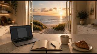 Your Beachfront Workspace Ambience — Ocean Waves for Study, Work & Deep Focus