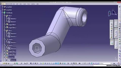 How to create a mechanical part using CATIA Part Design 17