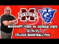 Mississippi State vs Georgia State 12/14/21 College Basketball Free Pick, Free College Basketball