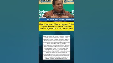 Sikap prabowo Disorot! Ngaku Tolak Keponakan Ikut Proyek Kemhan demi Cegah KKN: Cari Usaha Lain!