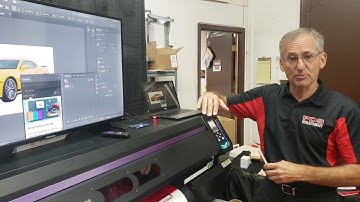 How to: Mimaki UCJV300 print and cut tutorial part 1