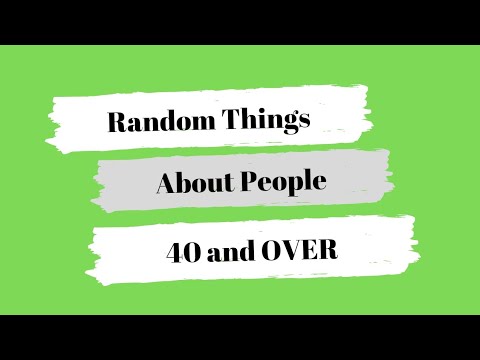 Random things about people 40 and over - YouTube