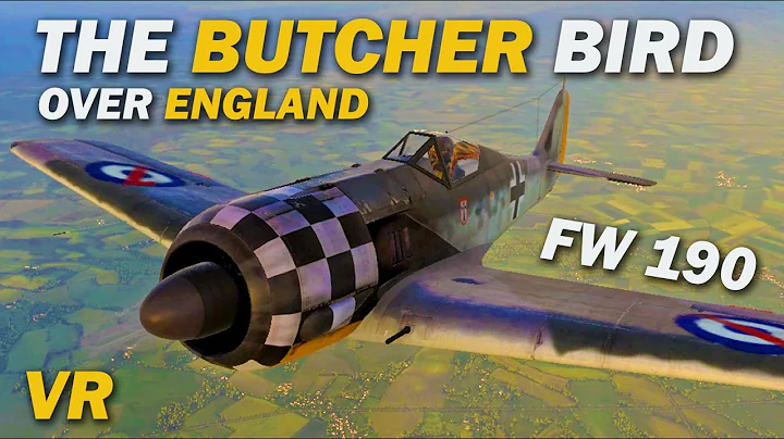 Fw 190 Dogfights over England in VR | The Butcher Bird | War Thunder SIM