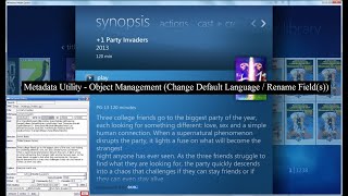 Metadata Utility - Maintenance Switchboard - Rename Fields (Change Default Language)
