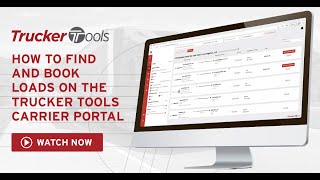 How To Find and Book Loads on the Trucker Tools Carrier Portal