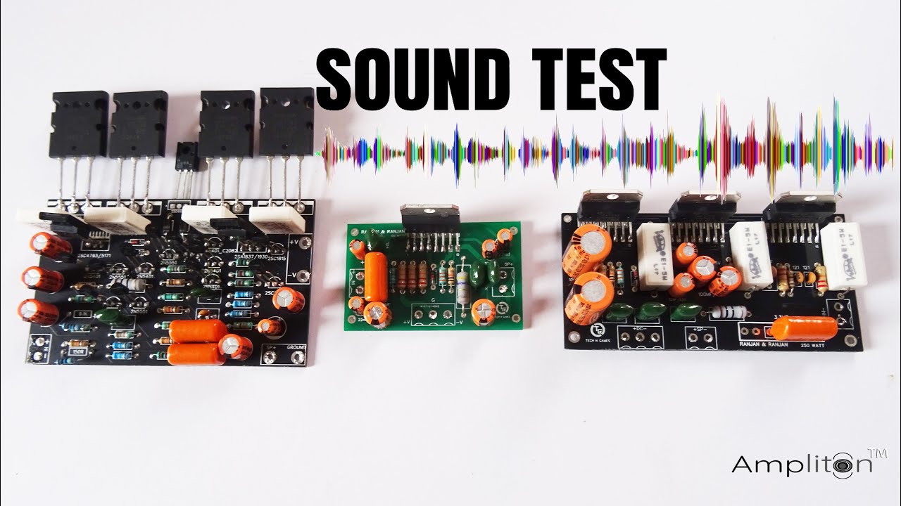 TDA 7293/7294 vs 2sc5200+2sa1943 SOUND TEST || AMPLITON