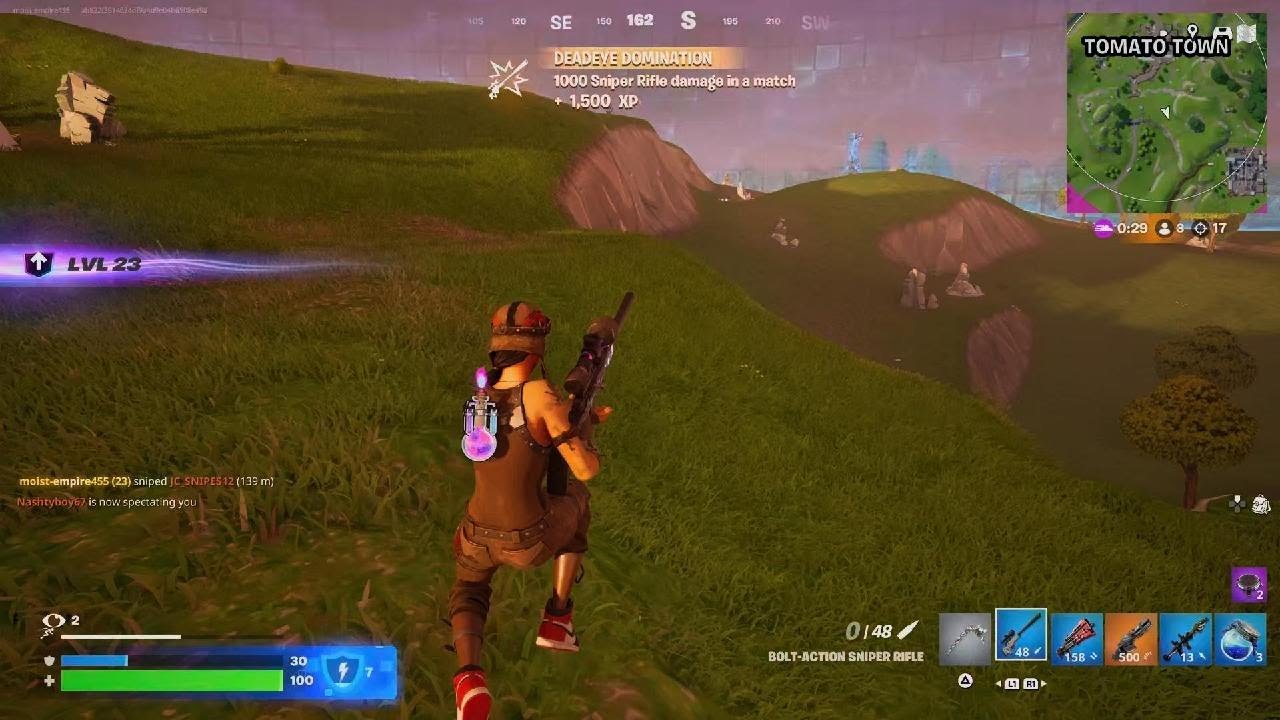 Slick snipe in Fortnite