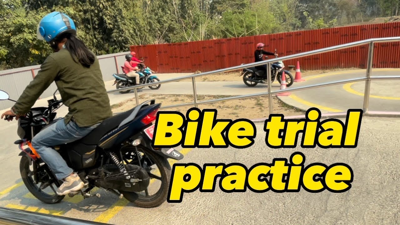 Bike trial in Nepal Bike practising for trial 70 mark system YouTube