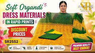 Soft Organdy Dress Materials | Elegant & Lightweight Designer Collection | Jejis Vlogs screenshot 5