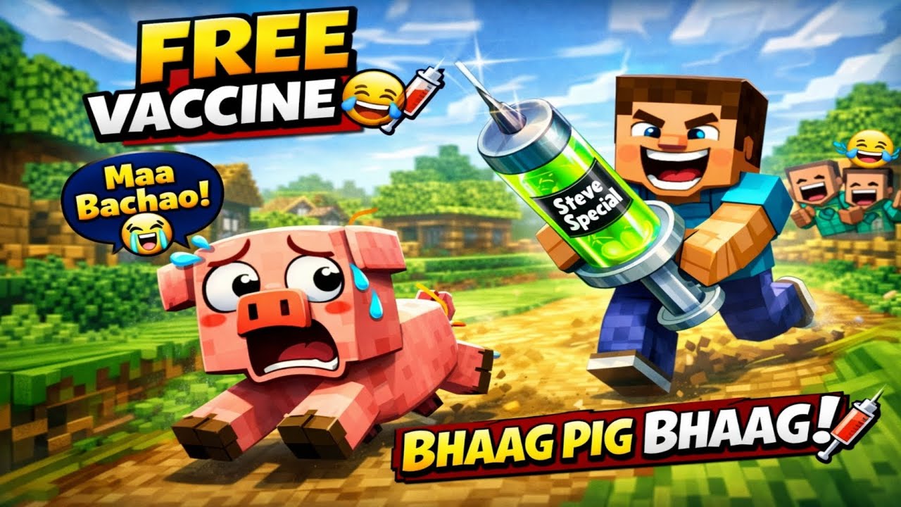 Steve Ka Injection Plan Fail Ho Gaya 😂💉 | Funny Minecraft Video 