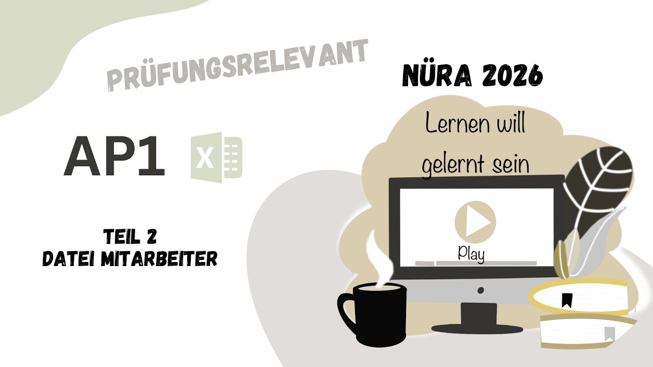 Prognose AP1 Datei Mitarbeiter Teil 2 Excel