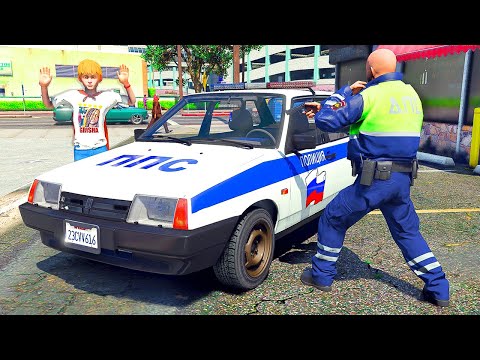 ЖИЗНЬ ПЕРЕКУПА В GTA 5 - ГРИШКУ АРЕСТОВАЛИ ЗА ПРОДАЖУ ПОЛИЦЕЙСКОЙ ВАЗ 2109 ? ⚡ ГАРВИН