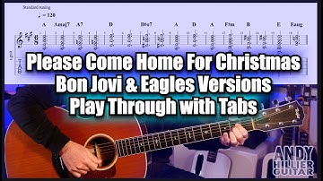 Thumbnail of Please Come Home for Christmas (Jon Bon Jovi & The Eagles) | Guitar Playthrough with Tabs