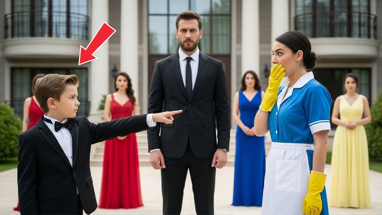 MİLYONER, OĞLUNDAN 5 ZENGİN KADIN ARASINDAN YENİ BİR ANNE SEÇMESİNİ İSTEDİ… AMA O, TEMİZLİKÇİYİ SEÇT