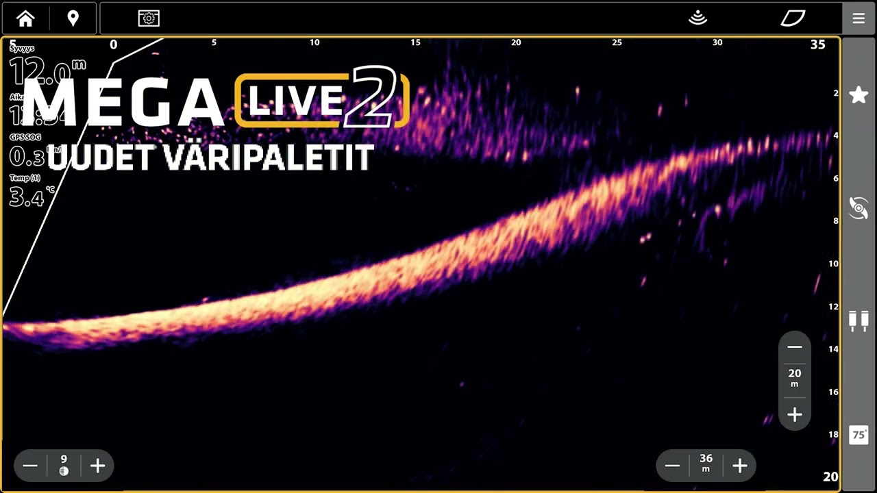 MEGA Live 2 valitse sopiva väri luotausnäkymään
